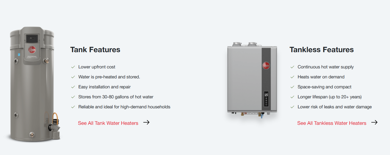 Did You Know? What’s the difference between Tank and Tankless Water Heaters?