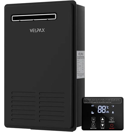 Natural Gas Tankless Water Heater,5.26GPM 20L Outdoor,Instant Hot Natural Gas Water Heater with Fahrenheit Digital Display,Multi-Protection