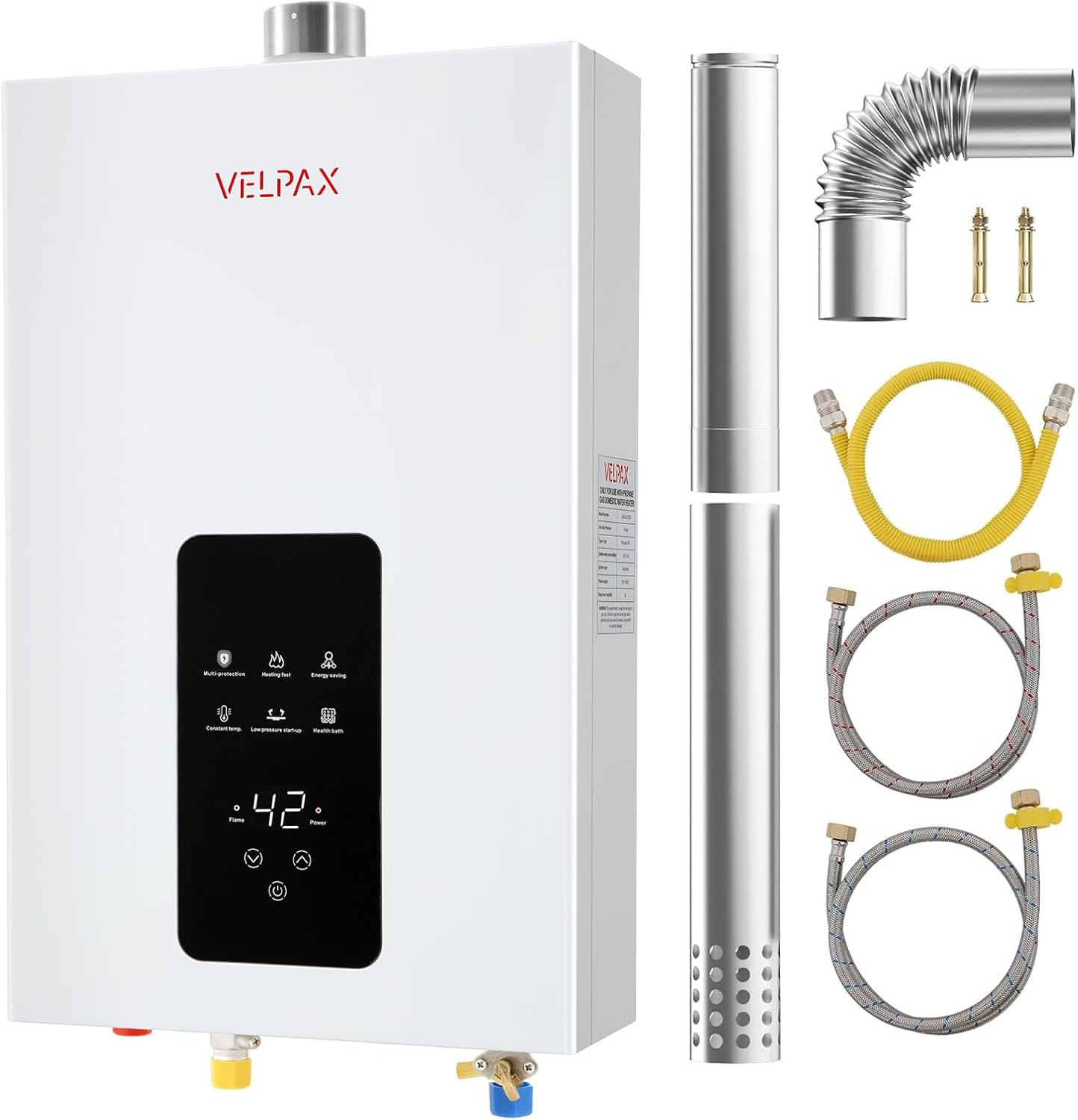 Natural Gas Tankless Water Heater 4.21GPM 16L Indoor, Instant Hot