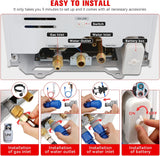 Outdoor Propane Tankless Water Heater – 12 L/min (3.18 GPM), Digital Temperature Control, Multi-Safety Protection