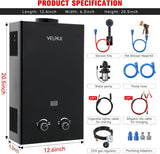 8 L/min Propane Tankless Water Heater for Home Use – High Efficiency,Outdoor