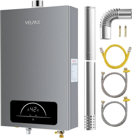 Propane Tankless Water Heater, 4.74GPM 18L Indoor,Tankless / Instant / On-demand,Instant Hot Propane Gas water heater with Multi-Protection