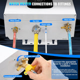 Natural Gas Tankless Water Heater Indoor 16L 4.21 GPM, Instant Hot Water, Easy Installation