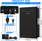 Natural Gas Tankless Water Heater 5.26GPM 20L Outdoor, Digital Display, Instant Hot Water