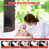 8 L/min Propane Tankless Water Heater for Home Use – High Efficiency,Outdoor