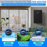 Natural Gas Tankless Water Heater 5.26GPM 20L Outdoor, Digital Display, Instant Hot Water