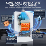 Natural Gas Tankless Water Heater 4.21GPM 16L Indoor, Instant Hot Water, Multi-Protection, White Finish