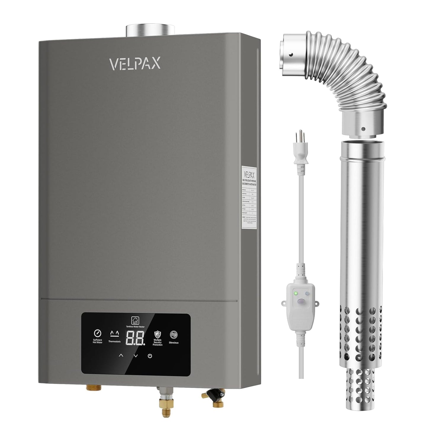 Natural Gas Tankless Water Heater,Indoor 4.74GPM 18L,Constant natural gas Tankless water heater,Instant Hot Natural Gas Water Heater with Multi-Protection