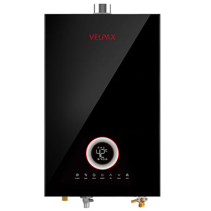 Tankless Water Heater Natural Gas, 4.21 GPM 16L Indoor Instant Hot Water Heater with Digital Fahrenheit Display Multi-Protection Constant Temperature for Home & Apartment