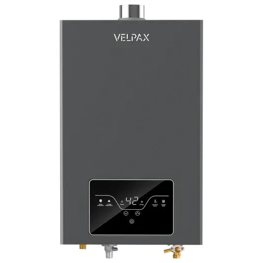 Natural Gas Tankless Water Heater, 4.21GPM 16L Indoor,Instant Hot Natural Gas Water Heater with Multi-Protection (Gray)