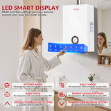 Tankless Water Heater Propane 4.74 GPM 18L Indoor, Digital Display, Constant Temperature